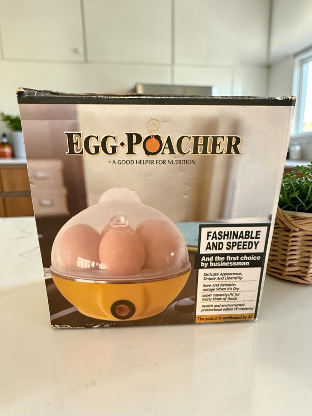 White Egg Cooker For Hard Boiled Eggs, Easy Egg Cooker Electric 7-Egg Capacity